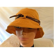 Vintage Grevi Firenze Mujer Hat 100% Linen Made In Italy  eb-48457453